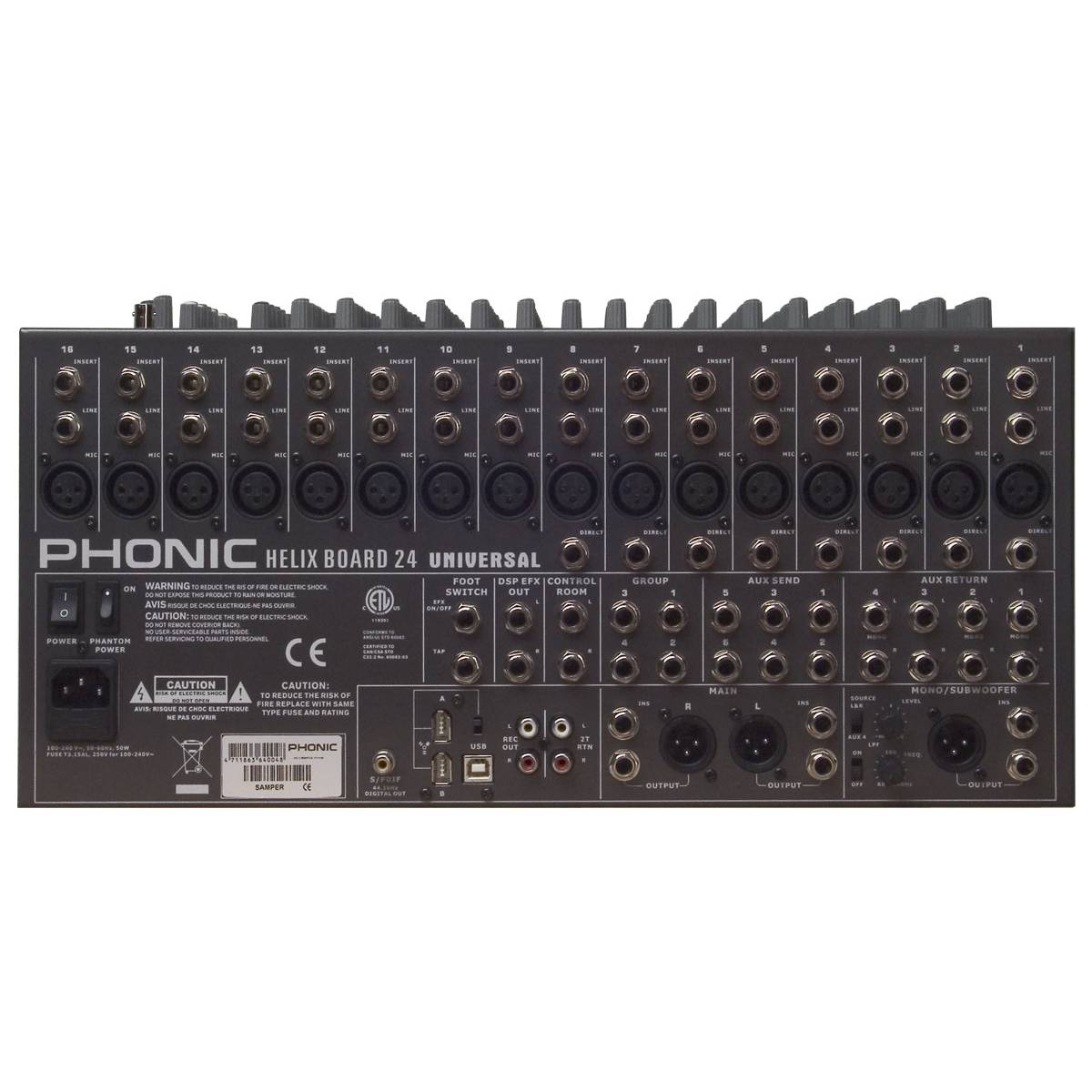 phonic helix board 18 universal drivers